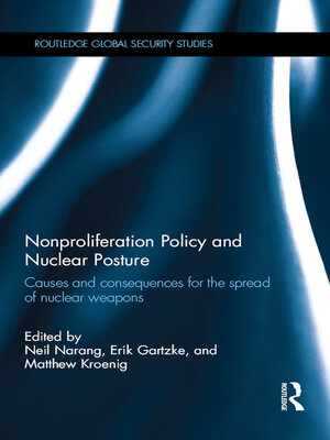 cover image of Nonproliferation Policy and Nuclear Posture